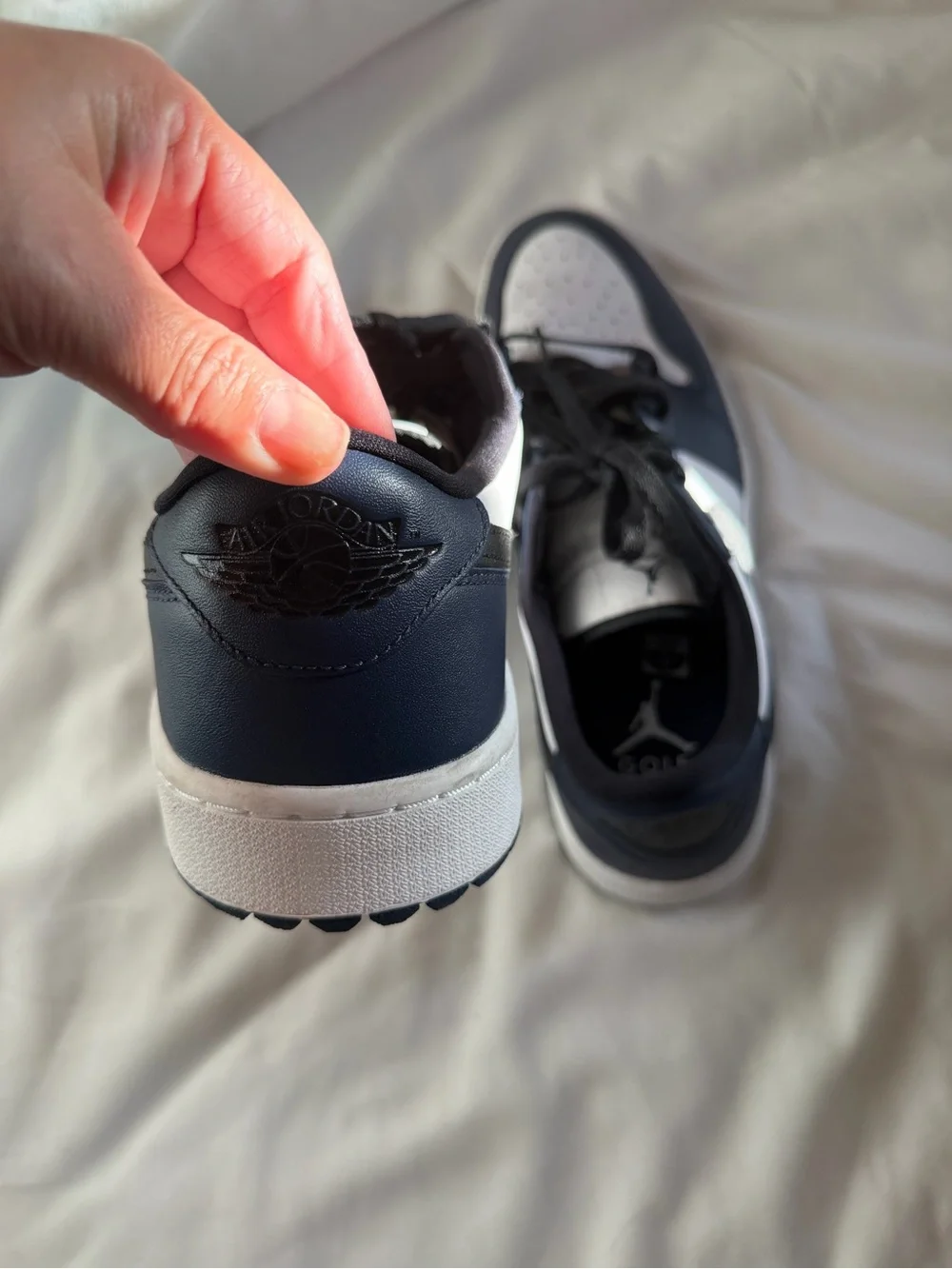 Nike Jordan 1 Court Golf Low-Top Sneakers in Midnight Navy with Black Accents